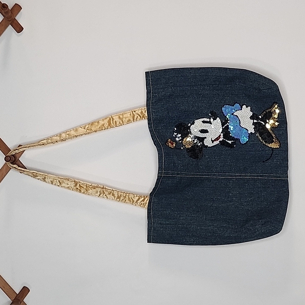 Sequined Denim Minnie Mouse Disneyland Bag